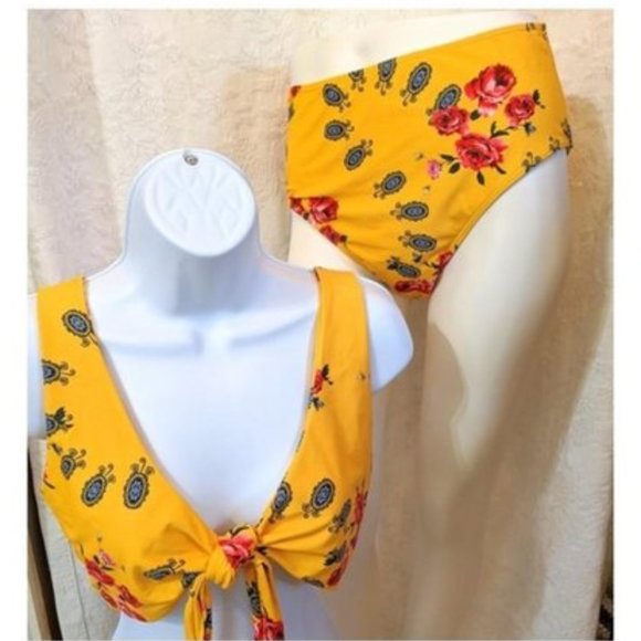 ZAFUL FOREVER YOUNG 2 Piece Size 8 Swimsuit Bikini - Picture 1 of 10